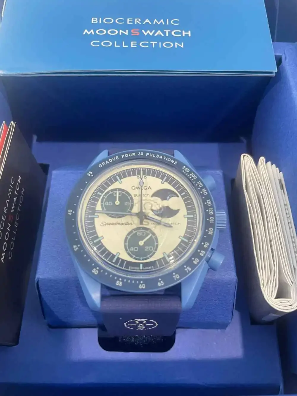 NWOT Swatch x Omega Bioceramic MoonSwatch Mission to the Super Blue Moonphase